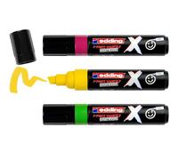 edding Multi Marker X - 3 Acrylic Paint Pens, Chisel Nib 2-10 mm - Candy Color Set