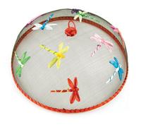 Epicurean 35cm Mesh Dome Food Cake Cover Dragonfly Pattern Keep Flies Wasps Off