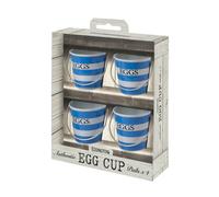 Eddingtons Blue And White Stripe Egg Cups Set Of 4