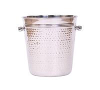Eddingtons Bottle Cooler: Elegant Champagne Bucket, Hammered Stainless Steel