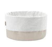 Eddingtons Bread Bag: 21Cm Round Bread Bag Large Sand/white, 100% Cotton