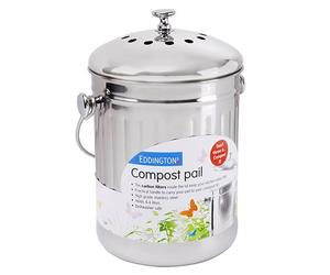 Eddingtons Deluxe Compost Pail / Bin Stainless Steel