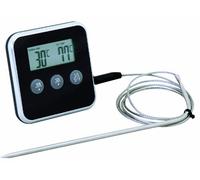 Eddingtons Digital Timer with Meat Thermometer, Black