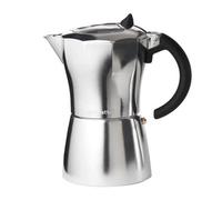 Eddingtons Italian Espresso Coffee Maker: 6 Cup Aerolatte Mokavista, Aluminium