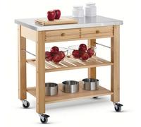 Eddingtons Lambourn 2 Drawer With A Stainless Steel Top Kitchen Trolley
