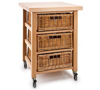 Eddingtons Lambourn Vegetable 3 Basket Kitchen Trolley