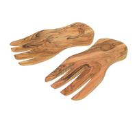 Eddingtons Olive Wood Curved Salad Hands - Sustainable Serving Tool