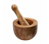 Eddingtons Pestle And Mortar: 12Cm Pestle And Mortar, Olivewood