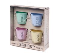 Eddingtons Set Of 4 Egg Cup Pails Pastel Shades
