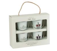 Eddingtons Set of 4 Lord and Lady Egg Cup Pails Eggs bucket Pail Cups 4.5x 4.5cm