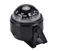 Eddwiin Car Compass ABS 180° Adjustable Boat Compass Dash Mount Electronic Navigation Marine Night Ball Navigation Map for Boat Truck Caravan