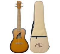 Eddy Finn Bamboo Beach Ukulele with Gig Bag, Sunburst Bamboo