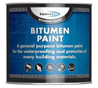 EDE Group Bond It Bitumen Paint 1L - Solvent-Bourne Bituminous Black Waterproof Paint, Weatherproofing Steelwork, Concrete, Asphalt and Portable Water Tanks