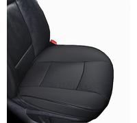 EDEALYN Luxury PU Leather Car Seat Cover Protector Front, Bottom Single Seat Cover-Compatible with 90% Vehicles (Width 20.8 ×deep 21×Thick 0.2 inch) (Black)