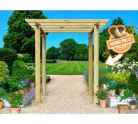 Edecks Bella Walkway Pergola With Angled Rafters - 2400mm X 2400mm