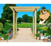 Edecks Bella Walkway Pergola With Scrolled Rafters - 2400mm X 2400mm