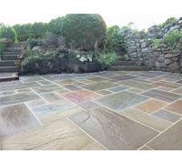 eDecks Calibrated 22mm Indian Stone Patio Paving Raj Blend Sandstone (16.5M2 Project Pack)