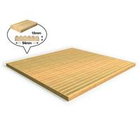 Edecks Discount Softwood Decking Kit Pressure Treated Boards With Joists & Fixings - 2.4M X 6M No Handrails