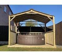 eDecks Hot Tub Gazebo with Decking DIY Kit - 1990mm x 1990mm