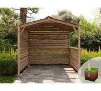 Edecks Privacy Atlas Hot Tub Garden Bar Gazebo Diy Kit Timber (2400mm X 2400mm) With Bolt Down Anchors (2.1M)