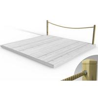 Edecks Rope Handrail Decking Kit 3600mm (One Side) - Hemp Rope (Hook And Eye)