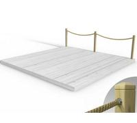 Edecks Rope Handrail Decking Kit 4200mm (One Side) - Hemp Rope (Hook And Eye)