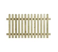 eDecks Round Top Picket Fence Panel for Garden - 1.8m x 0.9m - Pressure Treated Timber - Decorative Wooden Picket Fence Panel for Boundaries, Paths, Front Gardens & Outdoor Landscaping