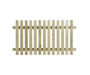 eDecks Round Top Picket Fence Panel for Garden - 1.8m x 0.9m - Pressure Treated Timber - Decorative Wooden Picket Fence Panel for Boundaries, Paths, Front Gardens & Outdoor Landscaping