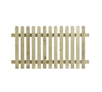 eDecks Round Top Picket Fence Panel for Garden - 1.8m x 1.2m - Pressure Treated Timber - Decorative Wooden Picket Fence Panel for Boundaries, Paths, Front Gardens & Outdoor Landscaping