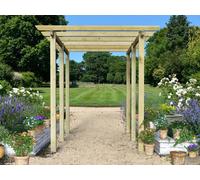 Edecks Royal Walkway Wooden Garden Pergola Extra Wide (W 4800mm X D 3600mm) With Bolt Down Anchors (2.1M)