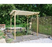Edecks Rustic Rose Garden Pergola Super Heavy Duty With 100mm Timbers - W 2250mm X D 2250mm