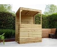 Edecks The Grange Timber Garden Bar Flatpack (1500mm X 1000mm) - Left Hand Open Side