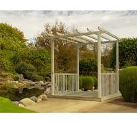 Edecks The King Henry Wooden Garden Pergola & Decking Set (2.4M X 2.4M)