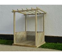 Edecks The King James Wooden Garden Pergola & Decking Set (2.4M X 2.4M)