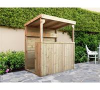 Edecks The Utopia Deluxe Timber Garden Bar Flatpack (1800mm X 1200mm) - Right Hand Open Side