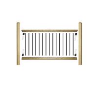 Edecks Traditional Decking Balustrade Starter Kit - 1800mm Span - With 1800mm Posts