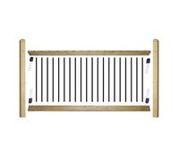 Edecks Traditional Decking Balustrade Starter Kit - 2400mm Span - With 1800mm Posts