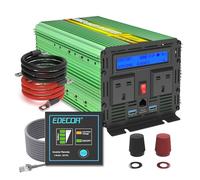 EDECOA 2000W Power Inverter DC 12V to 240V 230V 220V AC with LCD Display, Remote Control and Dual USB (2000W/12V with LCD & USB)