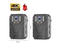 EDEDE Body Camera, 4K Mini Body Camera Full HD 1080P 2 Inch IPS Touch Screen Night Vision Video Recorder Security Guard Police Body Mini Cam(2PCS)