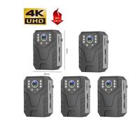 EDEDE Body Camera, 4K Mini Body Camera Full HD 1080P 2 Inch IPS Touch Screen Night Vision Video Recorder Security Guard Police Body Mini Cam(5PCS)
