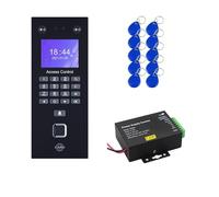 EDEDE Clocking in Machine, Biometric Fingerprint Recognition Device Face Time Attendance System Kits RJ45 LAN Network Electronic Machine For Office(Kit-2)