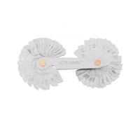 EDEDE Feeler Gauges, 4pcs/set Metric Screw Gauge 55 Degree 60 Degree Thread Pitch Gauge for Industrial Measurement