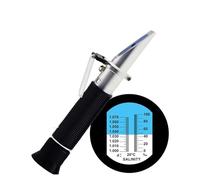 EDEDE Refractometer, Refractometer Salinity Meter Dual Scale Portable Meter With ATC For Seawater Salt Sea Marine Aquarium Reef Tank