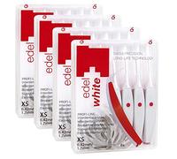 Edel+White® 24 Interdental Brushes 0.43 mm XS. 4 Boxes of 6 White
