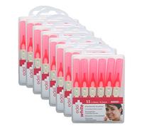 Edel + White SS® 48 Interdental Brushes 0.5 mm Red - Pack of 8 x 6