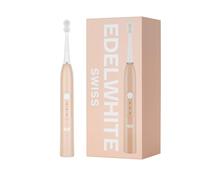 edel + white swiss EW-SG9 Viva Sonic Toothbrush - Swiss Hydrodynamic Sonic Toothbrush with 3 Professional Brush Heads, USB-C Direct Charge & Massage Mode - Compact & Powerful (Rose)