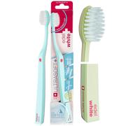 edel+white Ultra-Soft Swiss-Made Toothbrush for Adults - Extra Soft for Sensitive Gums - Super Soft Bristle Design