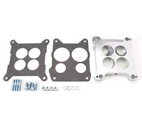 Edelbrock 2696 Four-Hole Square-Bore to Spread-Bore Carburetor Adapter, Multi, One Size