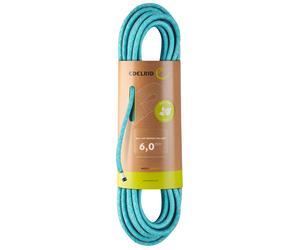 Edelrid - Climbing rope - Rap Line Protect Eco Dry 6,0Mm II Icemint - Size 50 m - Blue Blue 50 m