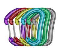 Edelrid - Nineteen G - Snapgate carabiner size 6-Pack, multi